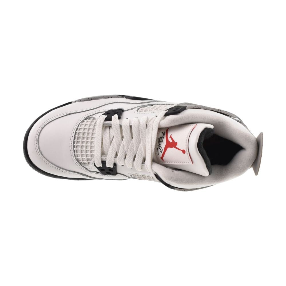 Air Jordan 4 Retro OG (GS) "White Cement" Big Kids' Shoes Fire Red ib4171-100