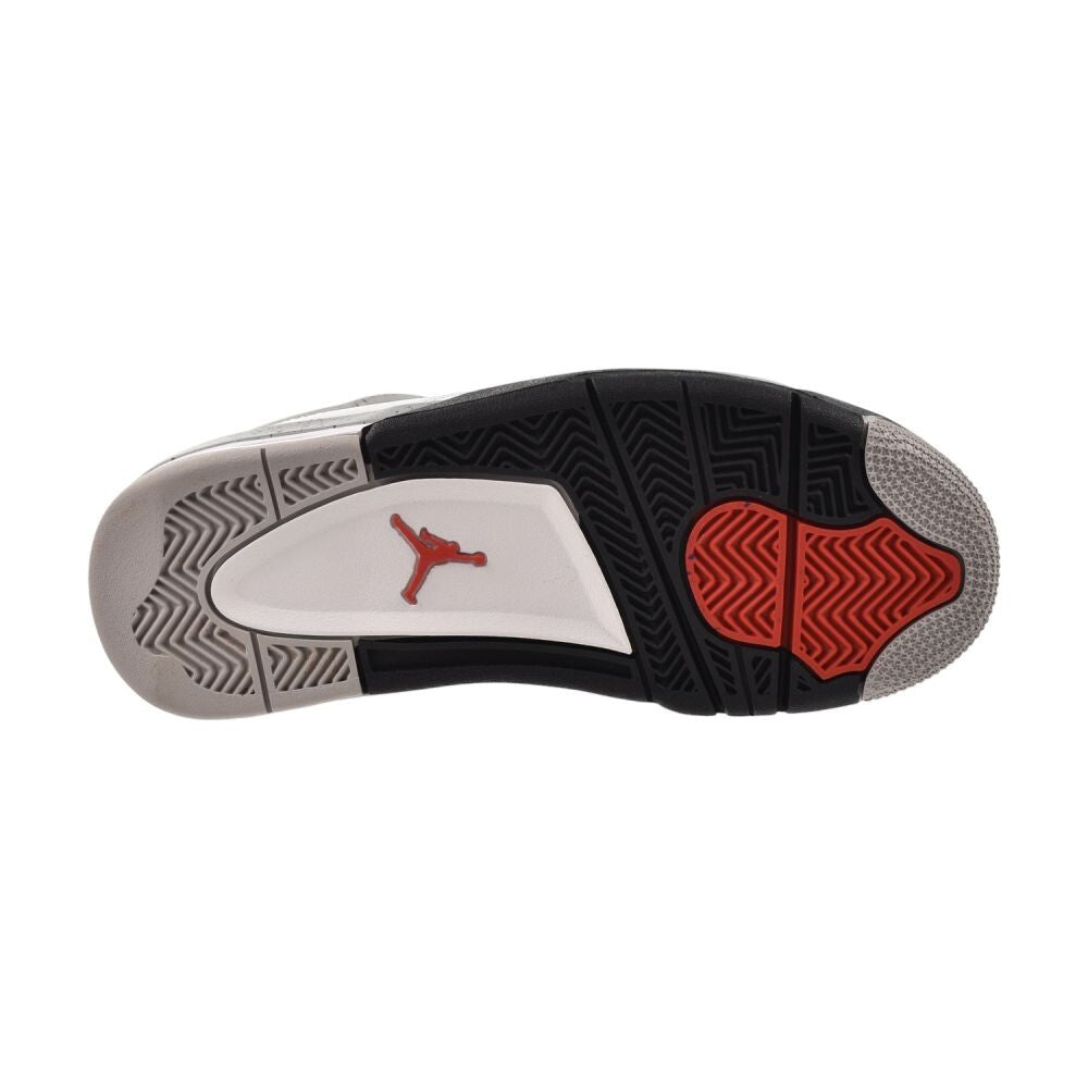 Air Jordan 4 Retro OG (GS) "White Cement" Big Kids' Shoes Fire Red ib4171-100