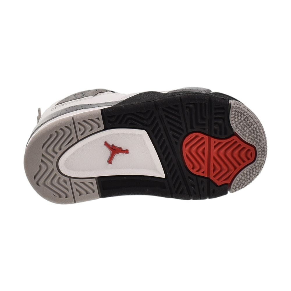 Jordan 4 Retro OG (TD) "White Cement" Toddlers' Shoes White/Red ib4387-100