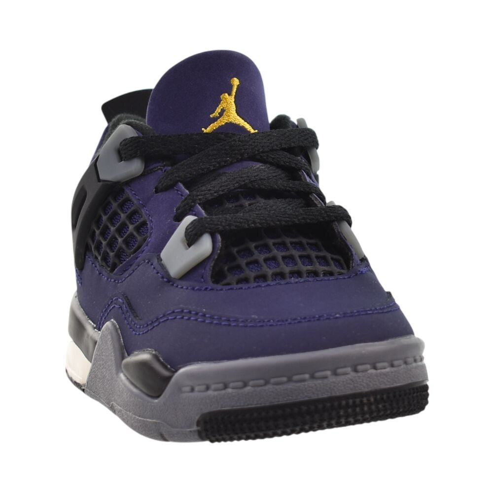 Jordan 4 Retro OG (TD) "Lakers" Toddlers' Shoes Imperial Purple ib4387-500