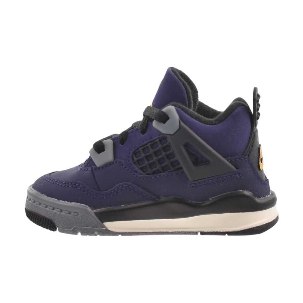 Jordan 4 Retro OG (TD) "Lakers" Toddlers' Shoes Imperial Purple ib4387-500