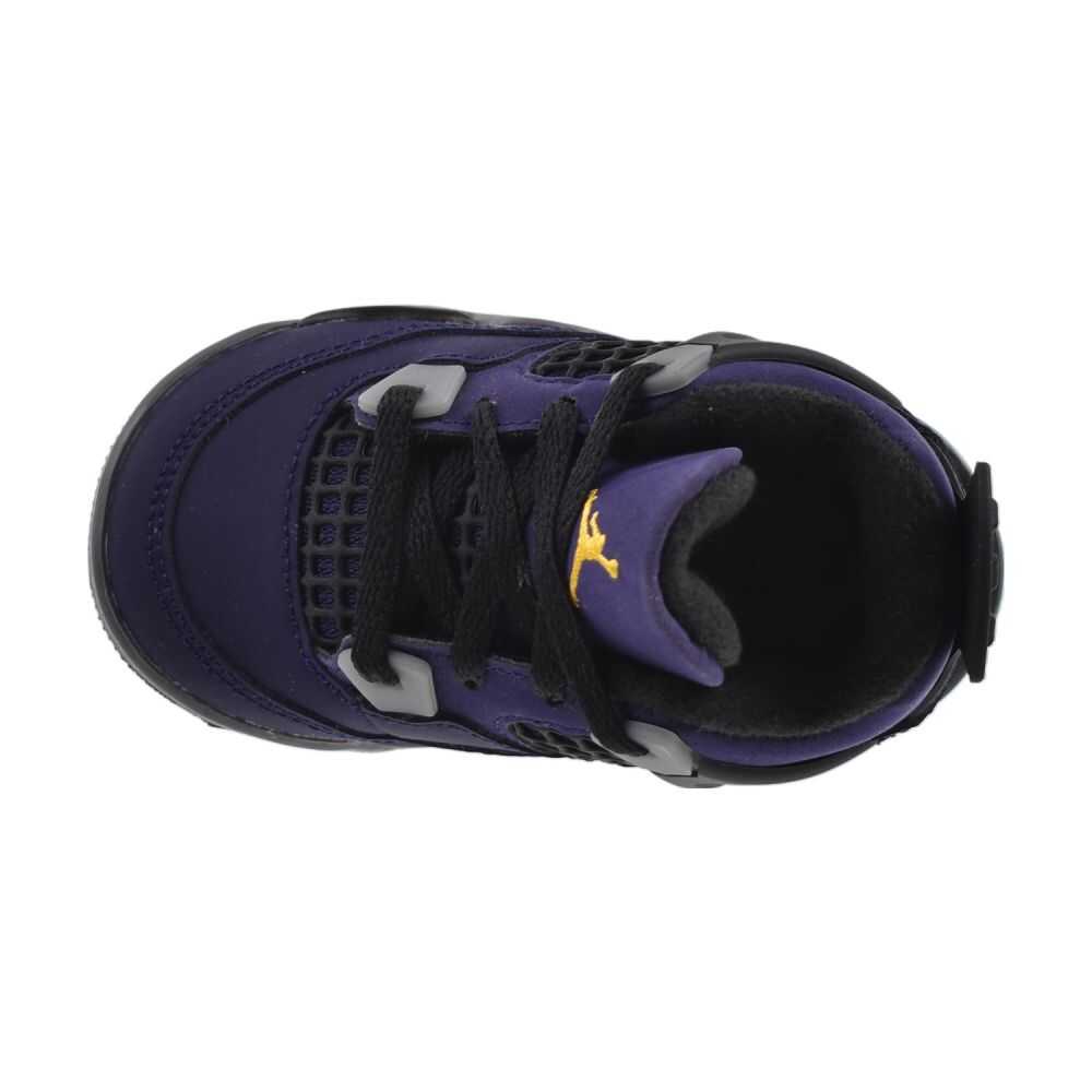 Jordan 4 Retro OG (TD) "Lakers" Toddlers' Shoes Imperial Purple ib4387-500