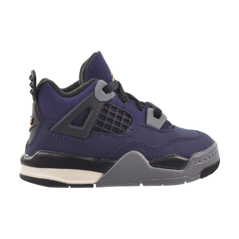 Jordan 4 Retro OG (TD) "Lakers" Toddlers' Shoes Imperial Purple ib4387-500