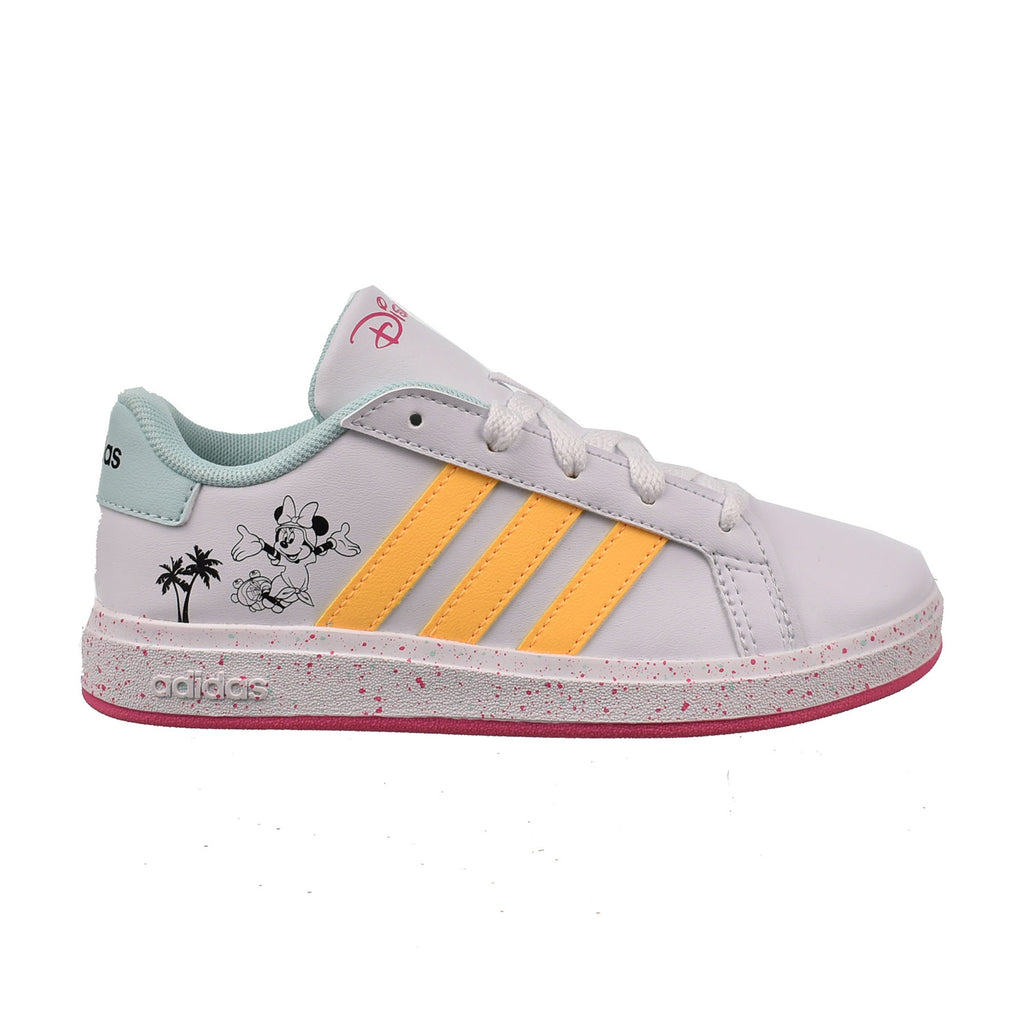 Adidas Grand Court x Disney Little Kids' Shoes Cloud White-Spark-Pulse Magenta