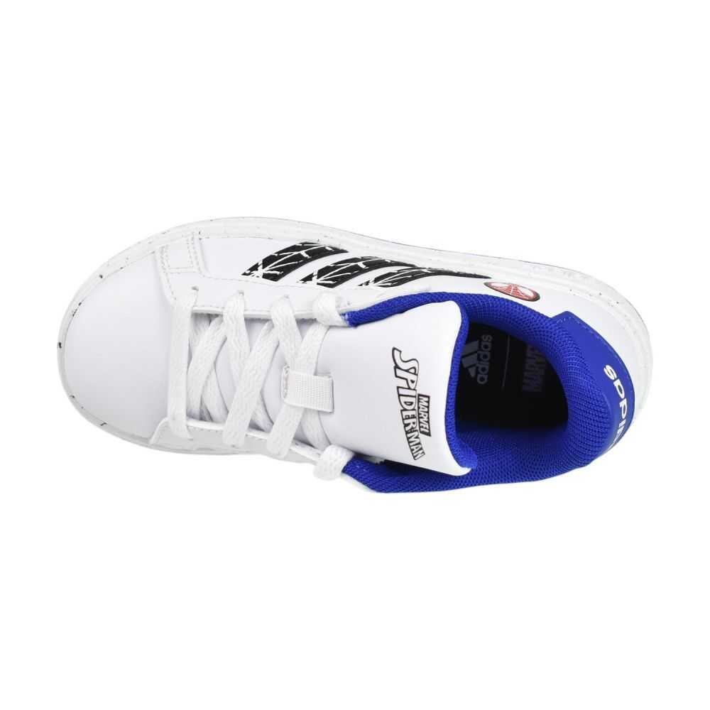 Adidas Grand Court Spider-Man  Little Kids' Shoes Wht/Blue/Red id8025