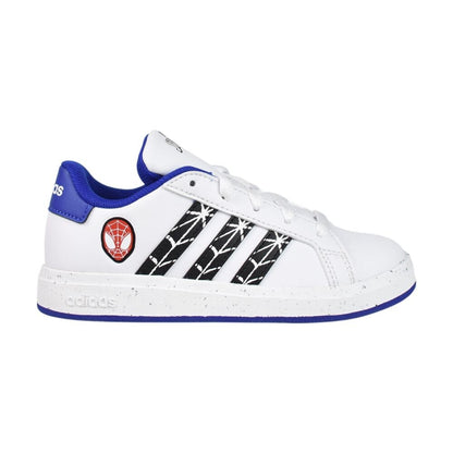 Adidas Grand Court Spider-Man  Little Kids' Shoes Wht/Blue/Red id8025