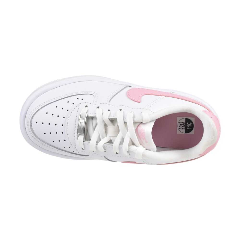 Nike Force 1 Low Lace Little Kids' Shoes White/Med Soft Pink if1673-104