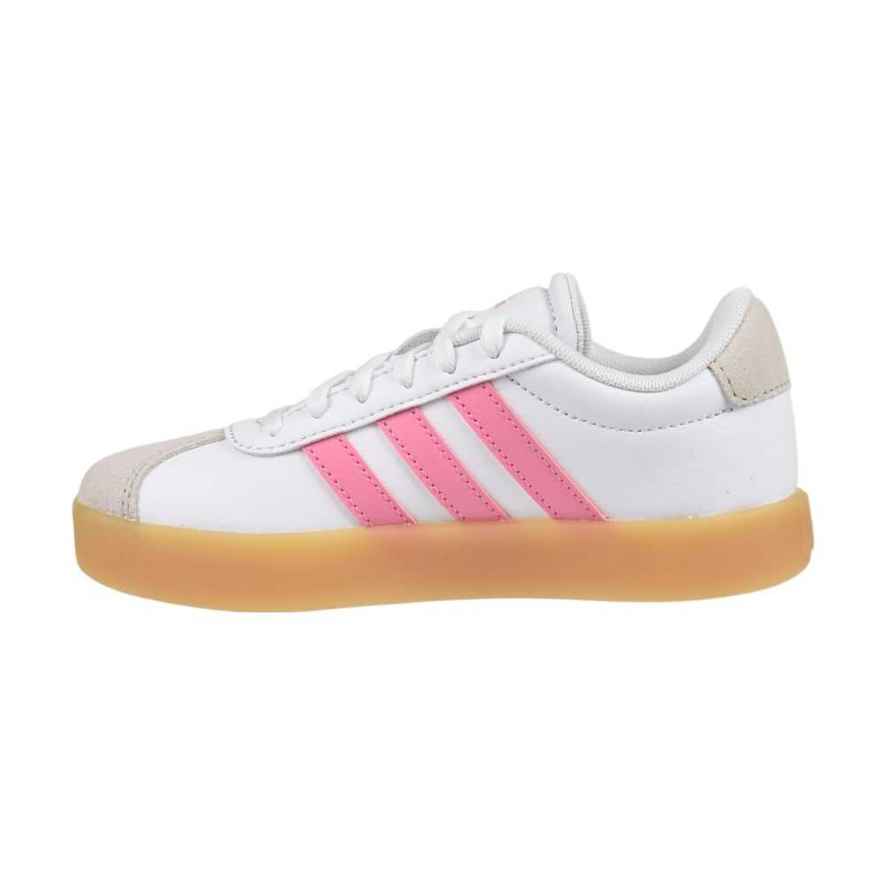 Adidas VL Court 3.0 Little Kids' Shoes White/Pink/Gum ih3483