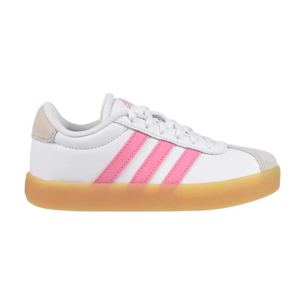 Adidas VL Court 3.0 Little Kids' Shoes White/Pink/Gum ih3483