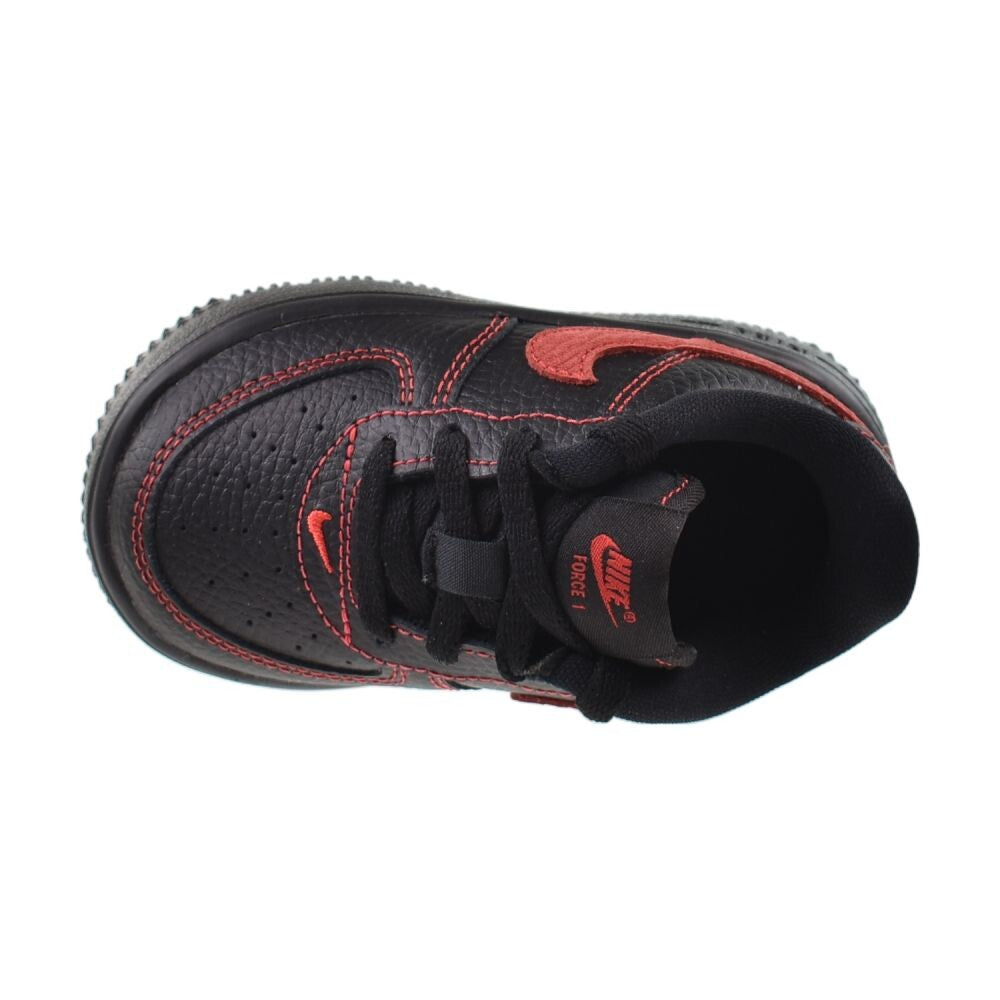 Nike Force 1 Low LV8 3 Lace (TD) Toddlers' Shoes Black/Red im7995-001