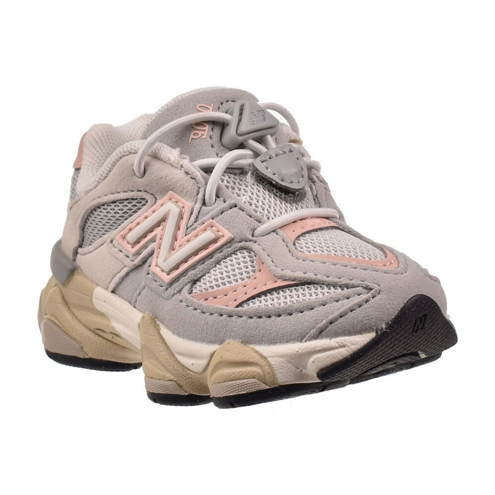 New Balance 9060 (Wide) Toddlers' Shoes Grey/Pink iv9060-el-W