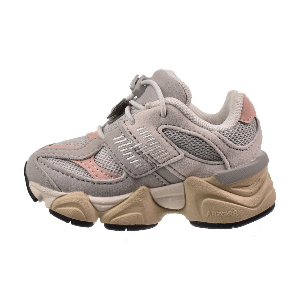 New Balance 9060 (Wide) Toddlers' Shoes Grey/Pink iv9060-el-W
