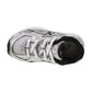 New Balance 740 Bungee Lace Toddler Shoe White/Silver Metallic iz740-nw