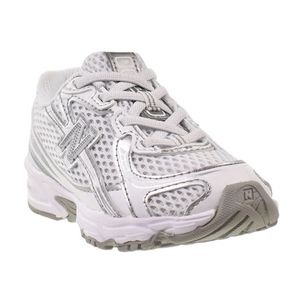 New Balance 740 Bungee Lace Toddlers' Shoes White/Silver