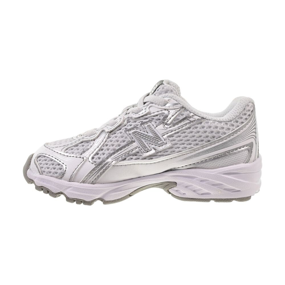 New Balance 740 Bungee Lace Toddlers' Shoes White/Silver