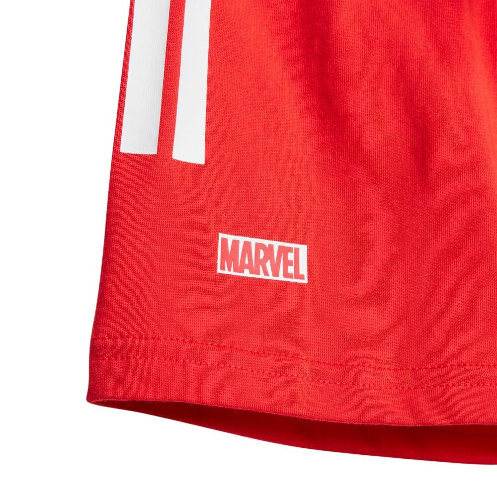 Adidas Marvel Spider-Man Tee-Short Toddlers' Set White/Grey Two jf3629-wg