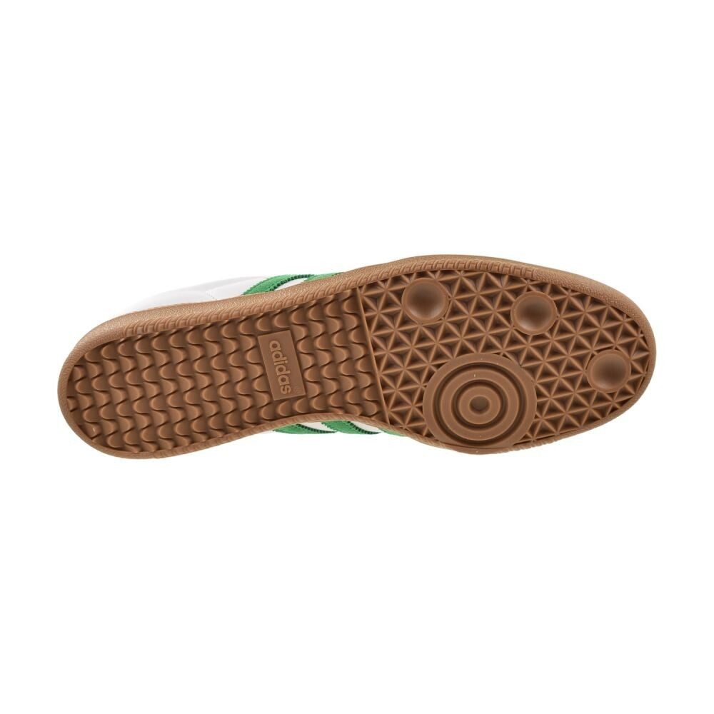 adidas Samba OG Shoes - Men's - White / Green / Collegiate Green