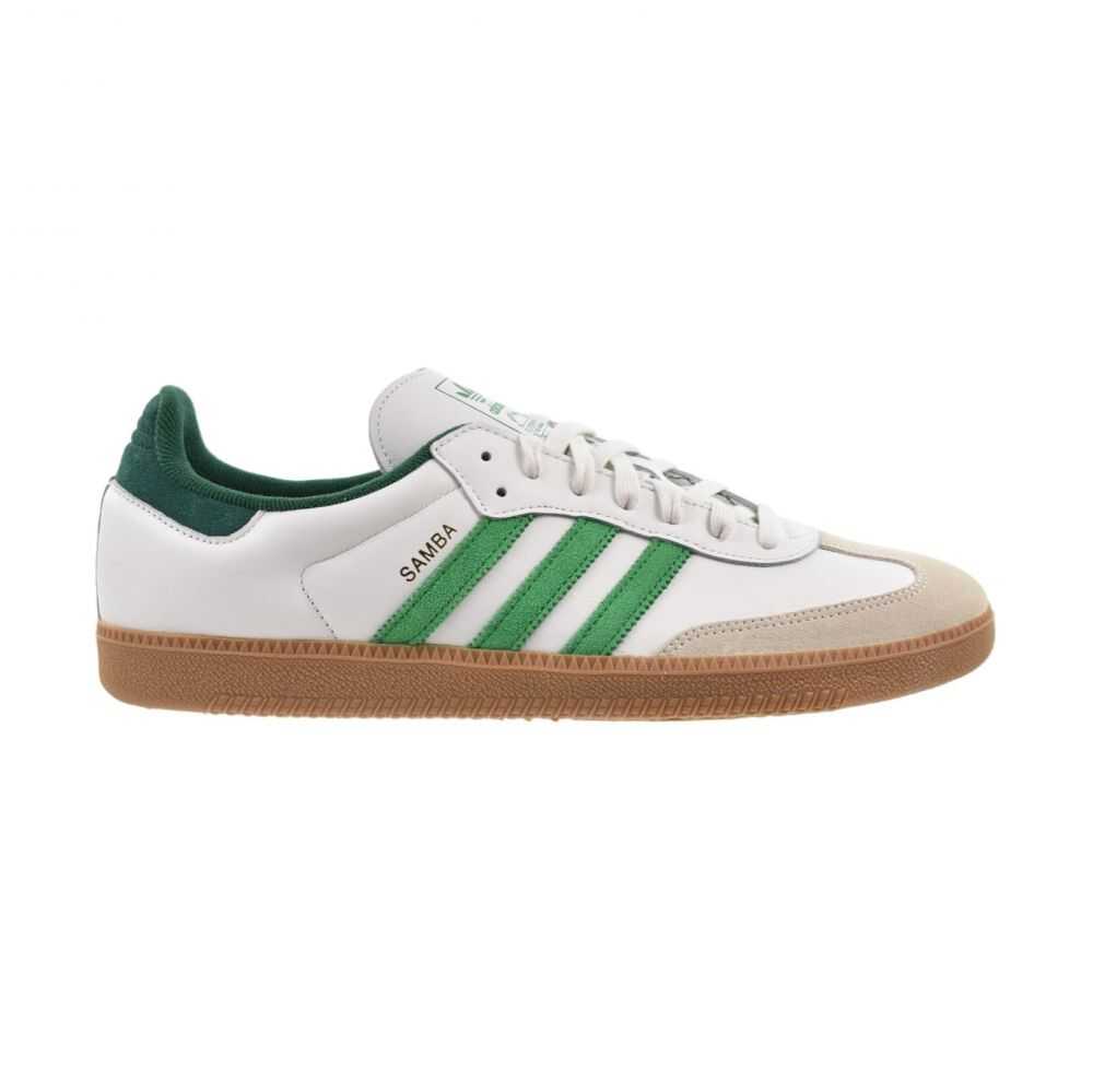 Adidas Samba OG Men's Shoes Core White/Green/Collegiate Green ji3202