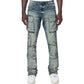 Smoke Rise Stacked Utility Multi Pocket Cargo Men's Jeans Village Blue jp24143-vb