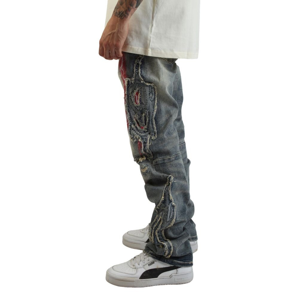 Smoke Rise Paradise Color Weft Men's Jeans jp25529-hb