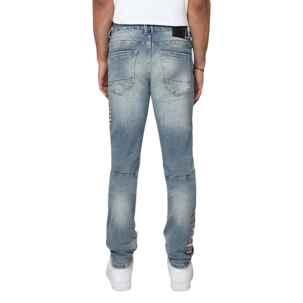 Smoke Rise Slim Magnificence Men's Jeans Hearst Blue jp25545-hb