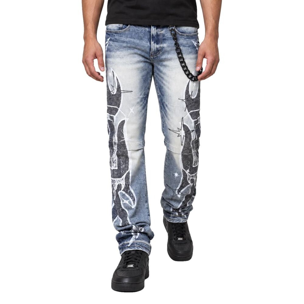 Smoke Rise Unbreakable Men's Jeans Hazel Blue jp25626-hb