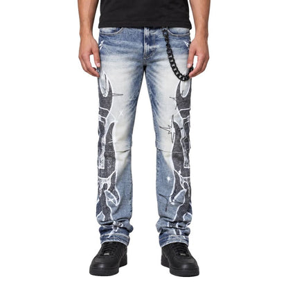 Smoke Rise Unbreakable Men's Jeans Hazel Blue jp25626-hb