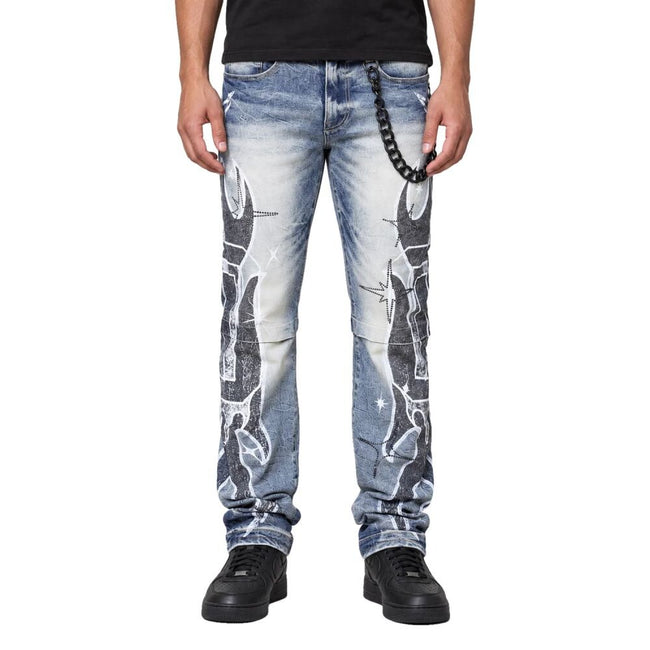 Smoke Rise Unbreakable Men's Jeans Hazel Blue jp25626-hb