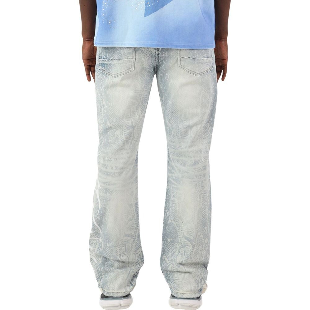 Smoke Rise Sanity Python Men's Jeans Arrow Blue jp26f557z-arrowblue