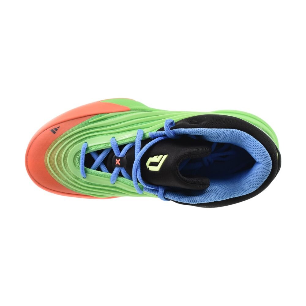 Adidas Dame X J Big Kids' Basketball Shoes Lime Burst/Coral jp8635