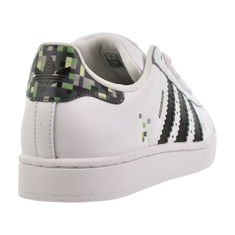 Adidas Superstar II J x Minecraft Big Kids' Shoes White/Black jq8749