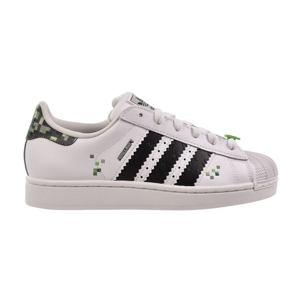 Adidas Superstar II J x Minecraft Big Kids' Shoes White/Black jq8749
