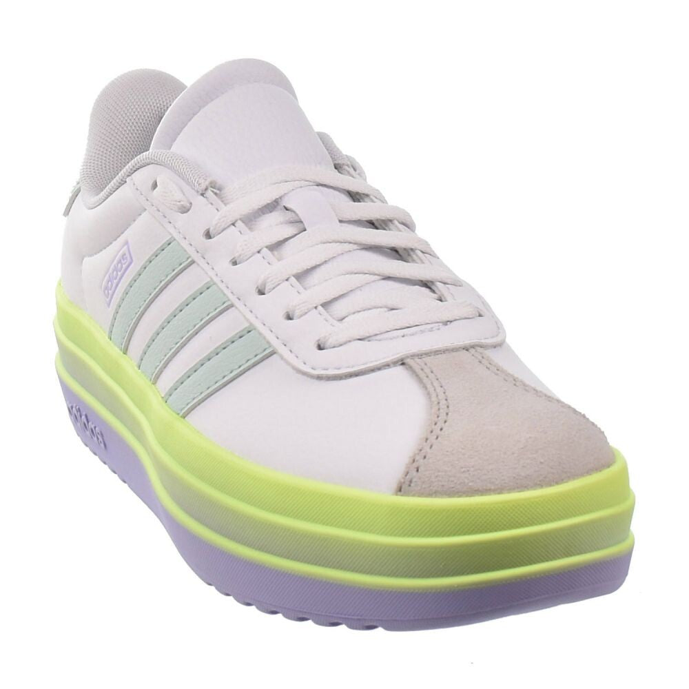 Adidas VL Court Bold J Big Kids' Shoes Footwear White/Halo Mint/Violet Tone js0873