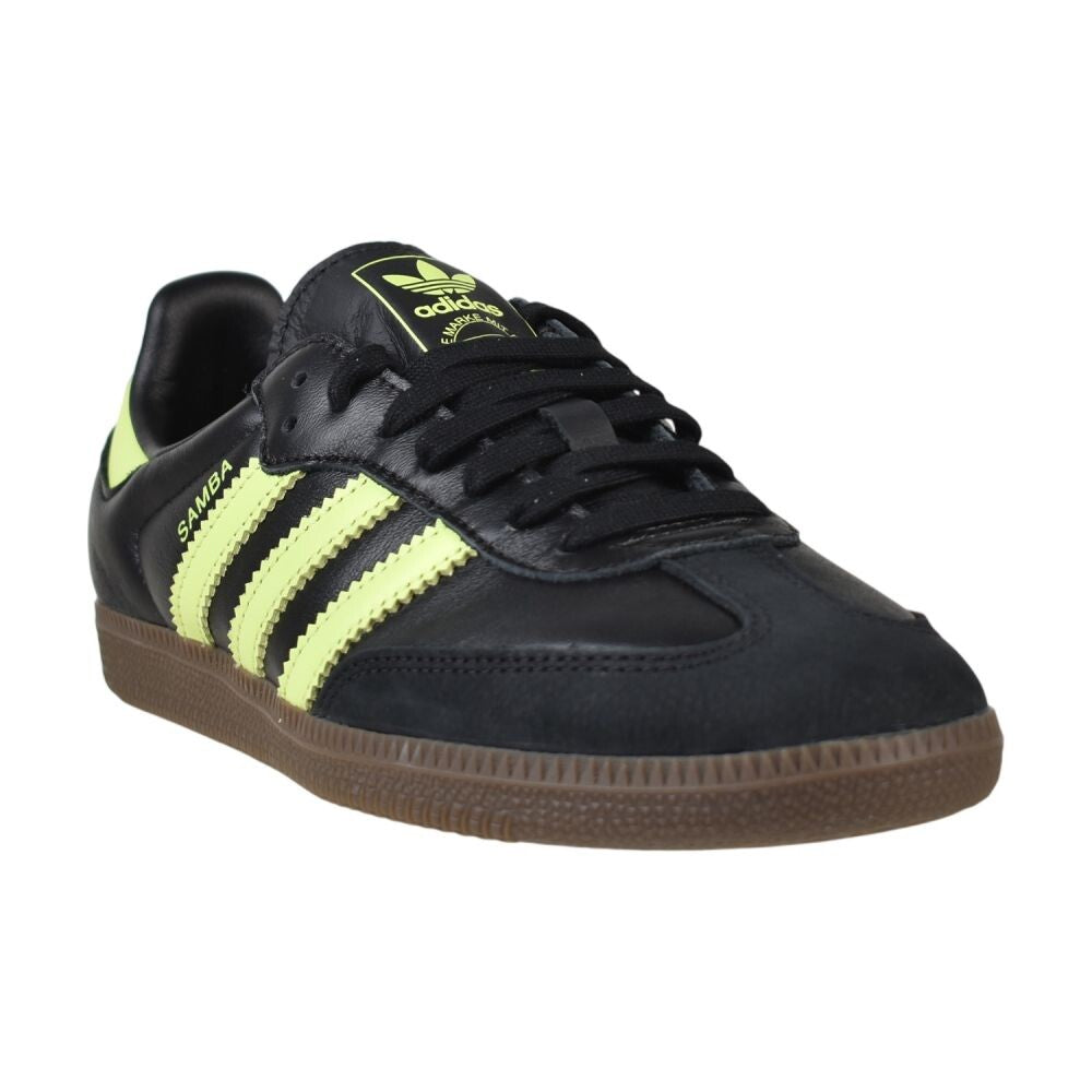 Adidas Samba OG W Women's Shoes Black/Pulse Lime/Gum js1387