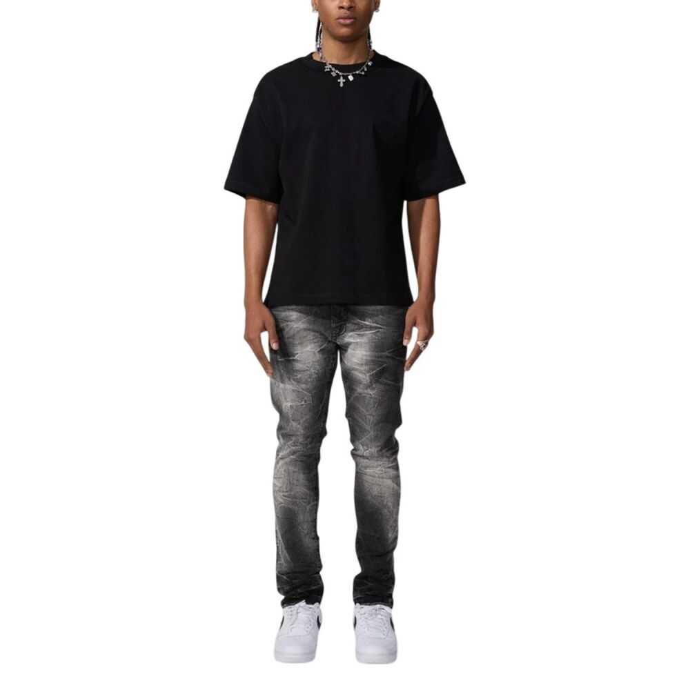 Jordan Craig Washed Denim Men's Pants Black Shadow js2345-bs