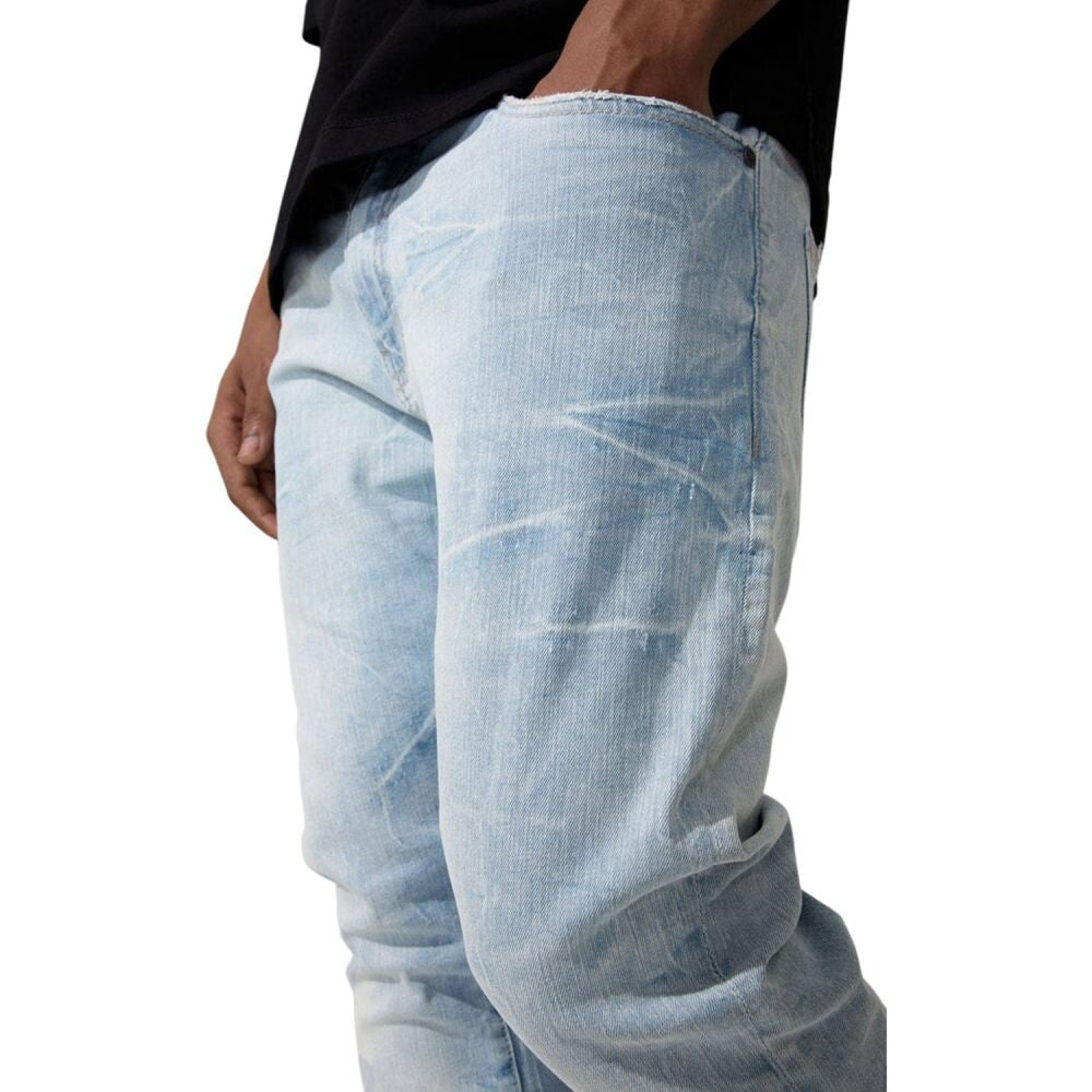 Jordan Craig Washed Denim Men's Pants Ice Blue js2345-ib