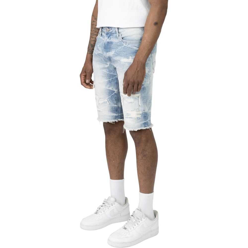 Smoke Rise Essential Denim Men's Shorts Coastal Blue js24109-cb
