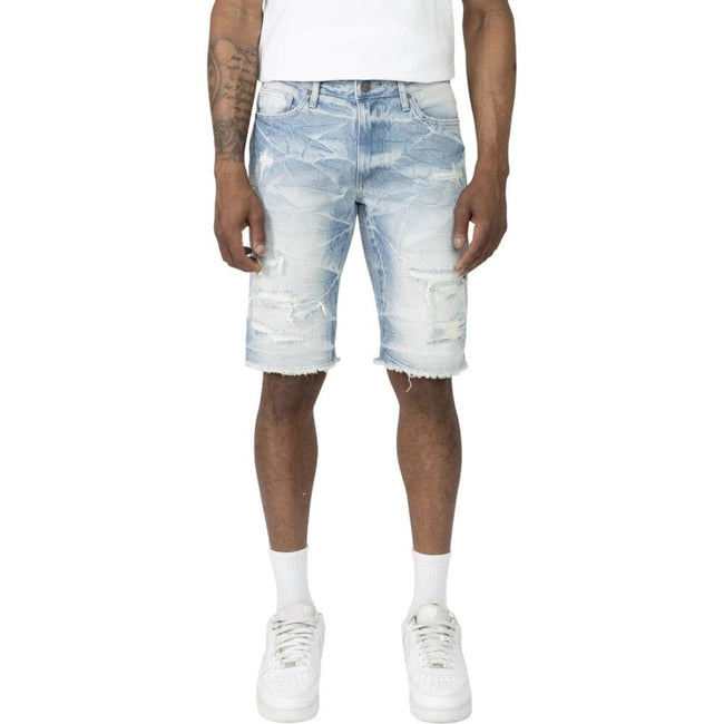 Smoke Rise Essential Denim Men's Shorts Coastal Blue js24109-cb