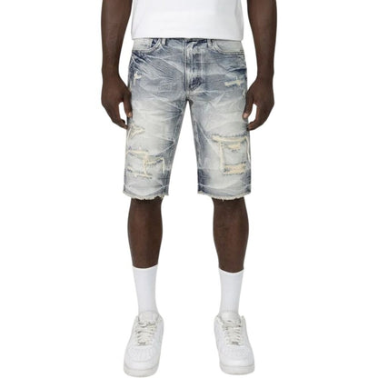 Smoke Rise Essential Denim Men's Shorts Hydro Black js24109-hb