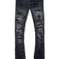 Jordan Craig Pleated Side Seam Shadded Men's Jean Pant Black Shadow