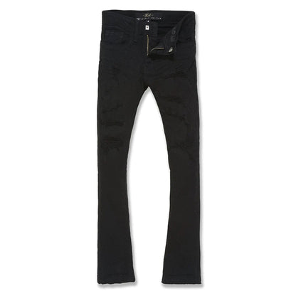 Jordan Craig Stacked Denim Big Kids' Pants Black