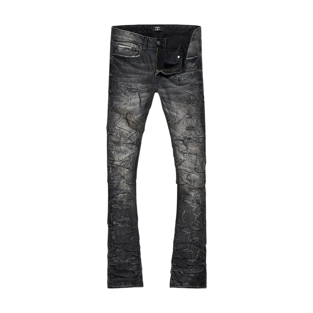 See You In Paradise Super Skinny Men's Jeans Black Shadow jtfp2323-bs