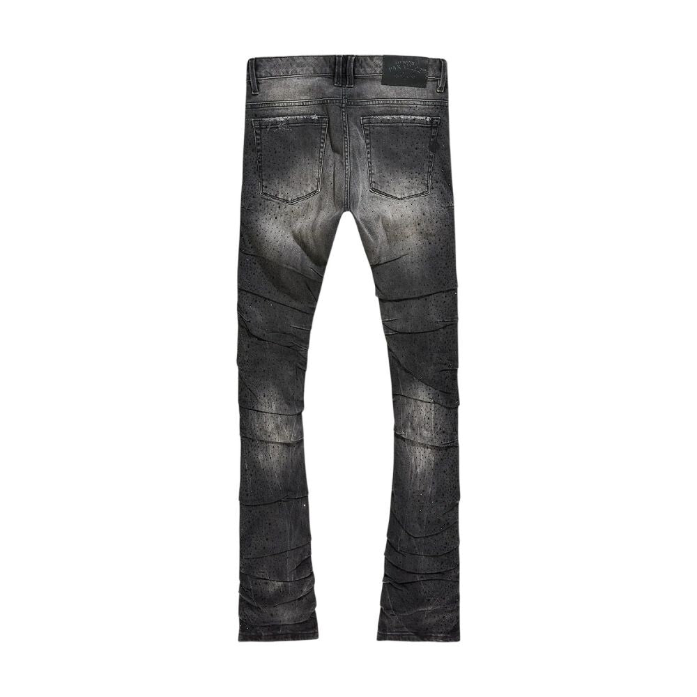 See You In Paradise Super Skinny Men's Jeans Black Shadow jtfp2323-bs