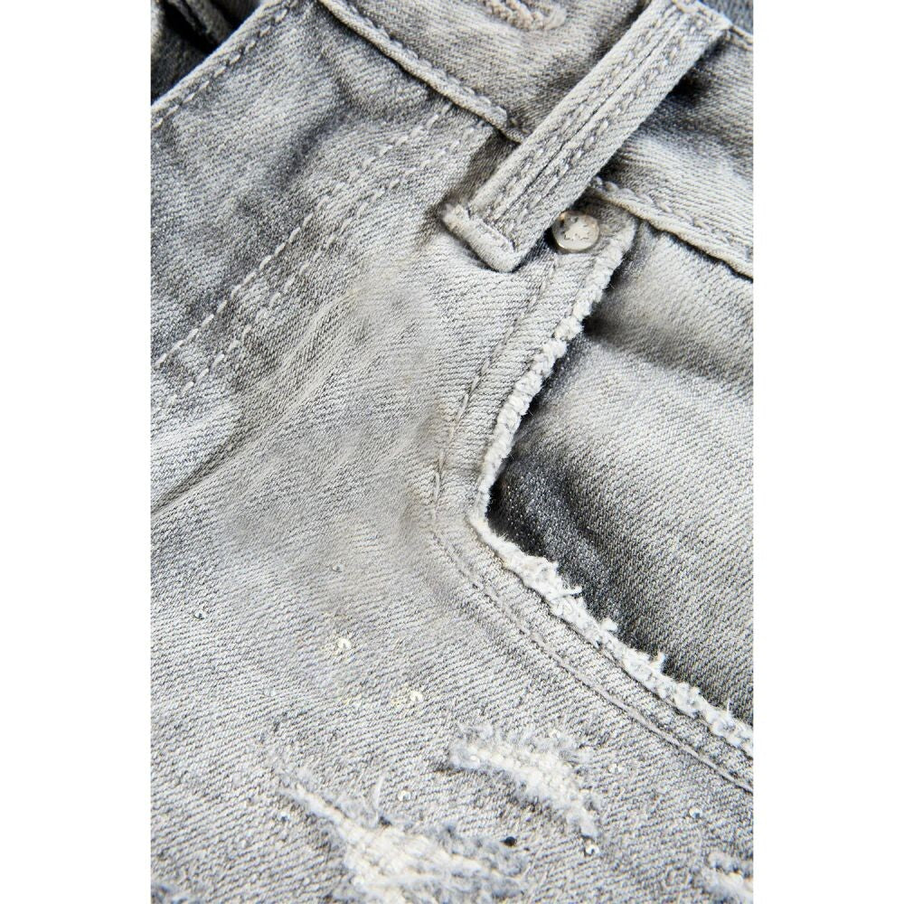 See You In Paradise Super Skinny Stacked Men's Jeans Cement Wash jtfp2323-cw