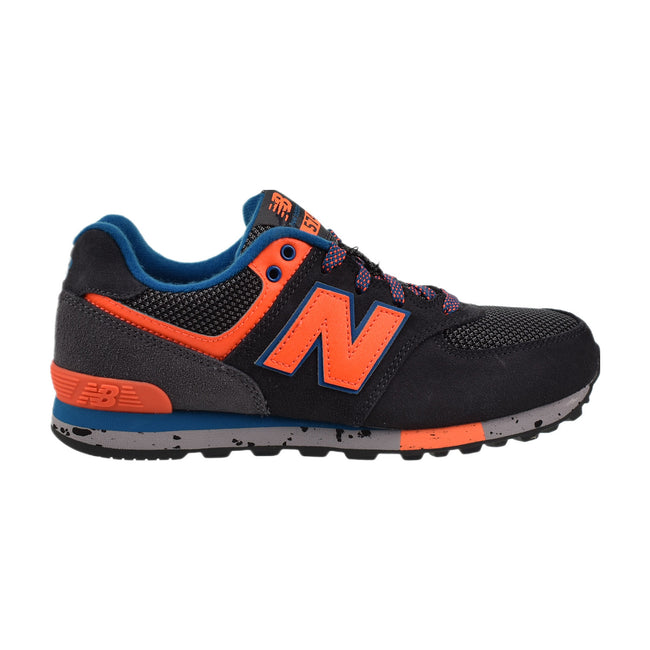 New Balance 574 Big Kid's Shoes Grey-Orange