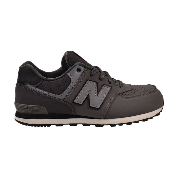 New Balance 574 Big Kid's Shoes Grey-Black