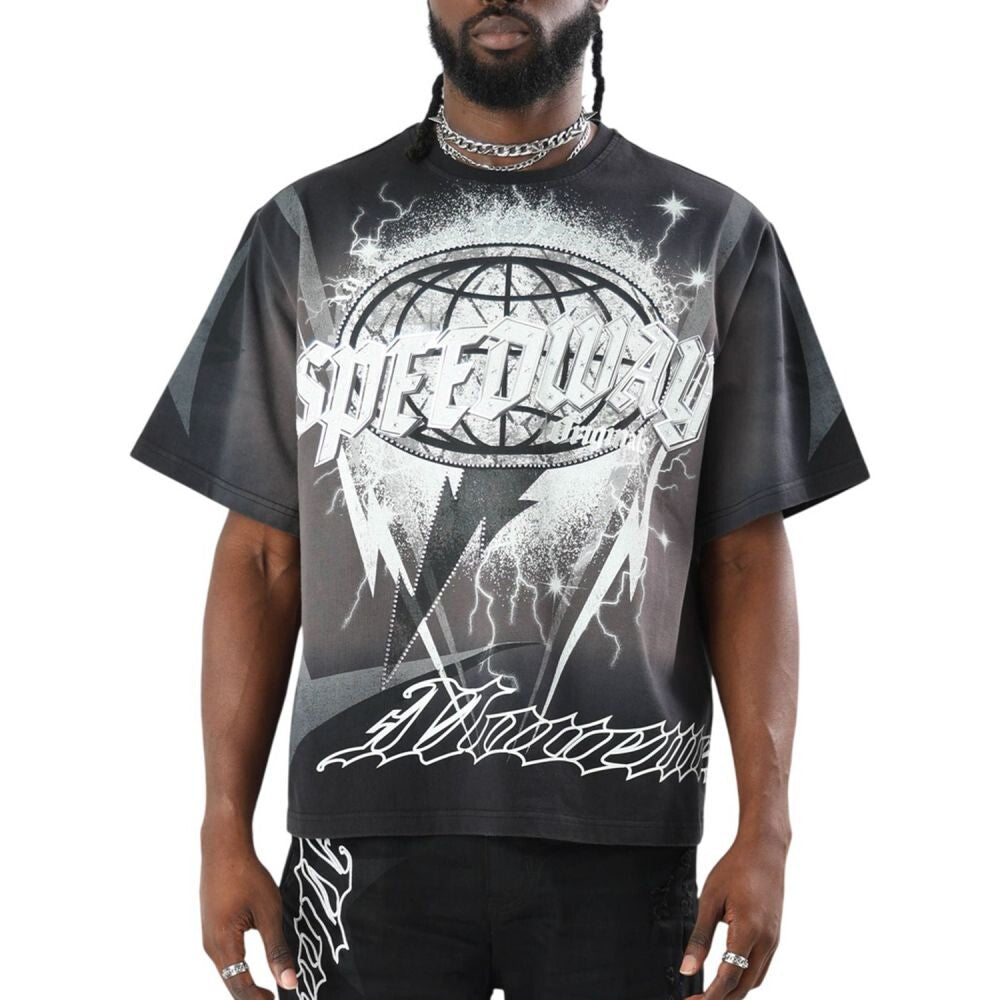 Smoke Rise Speedway SS Men's T-Shirt Black kt26f554-1xz
