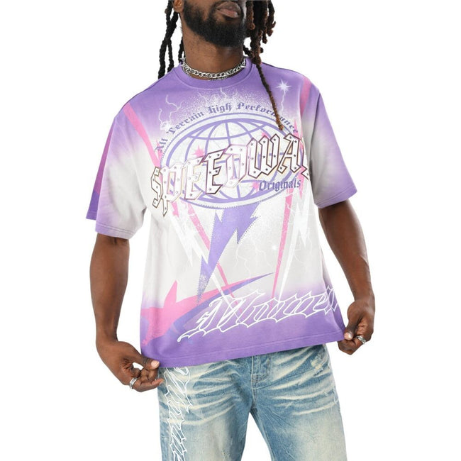 Smoke Rise Speedway SS Men's T-Shirt Violet kt26f554-vci