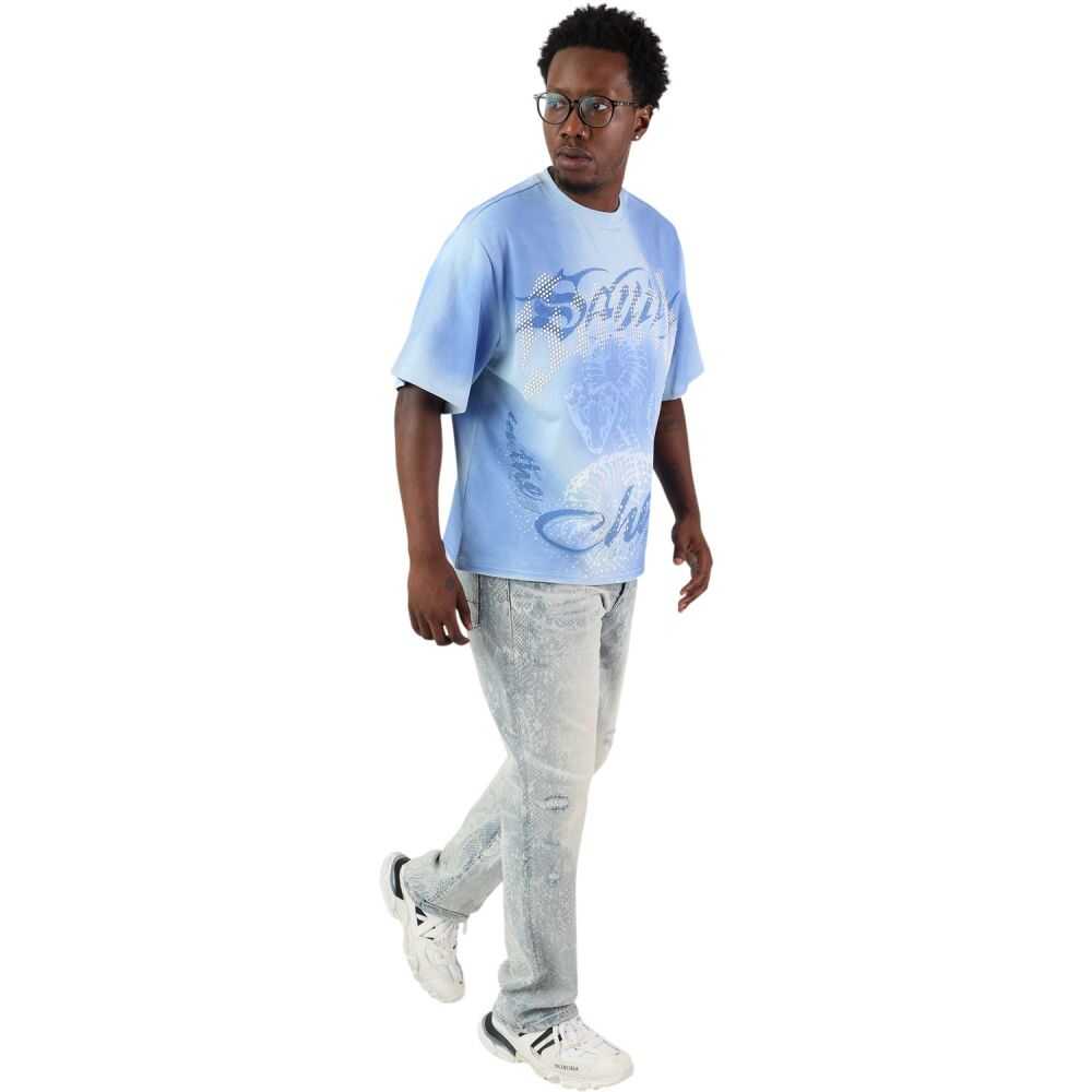 Smoke Rise Sanity SS Men's T-Shirt Blue Bell kt26f557-bluebell