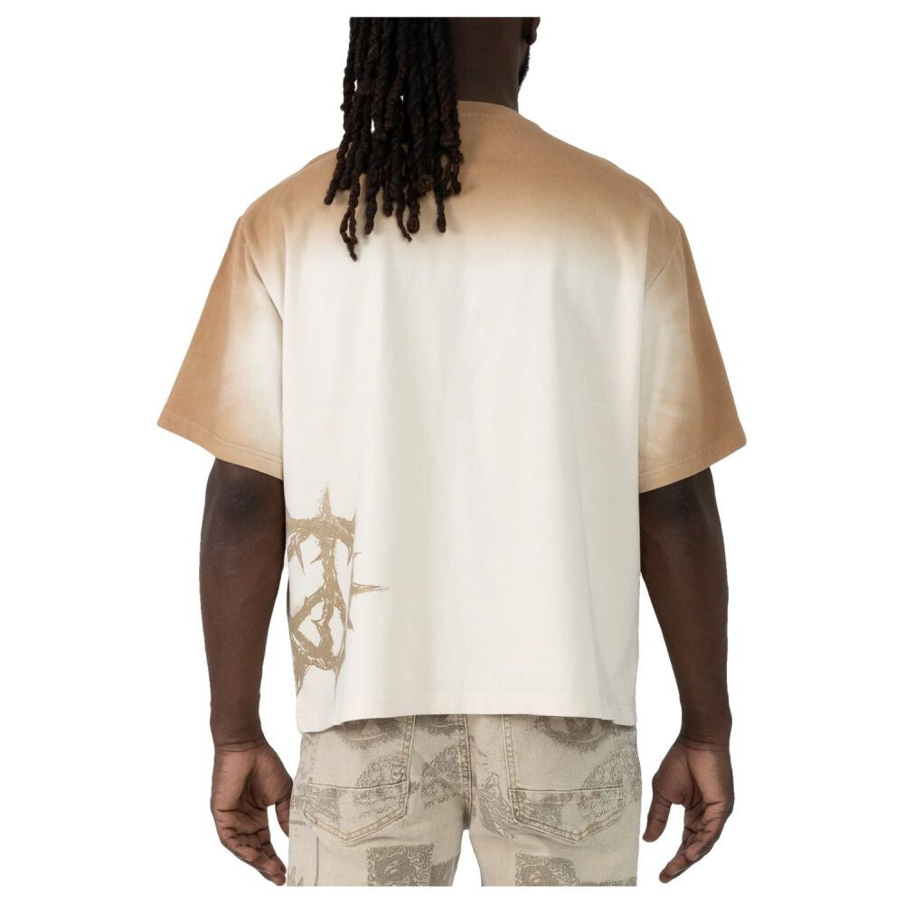 Smoke Rise Wide Cropped Elevate Men's T-Shirt Dune kt26s442-dune